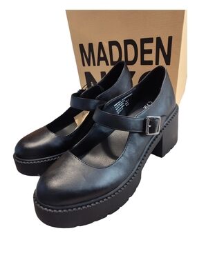 🆕️ Madden NYC Lug Black Maryjane Shoes Womens Size 11 Platform Pumps